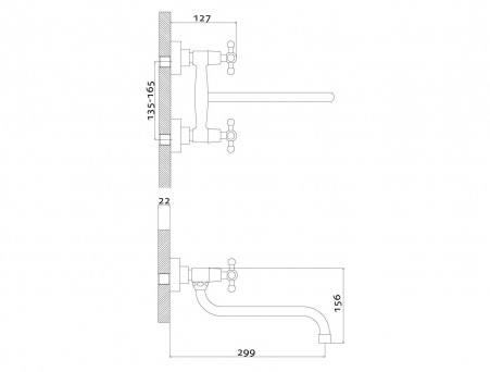 Смеситель для Кухонной Мойки «Rossinka» G, Хром (G02-74)