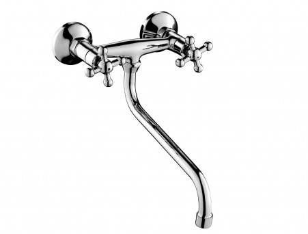 Смеситель для Кухонной Мойки «Rossinka» G, Хром (G02-74)