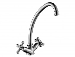 Смеситель для Кухонной Мойки «Rossinka» H, Хром (H02-71)