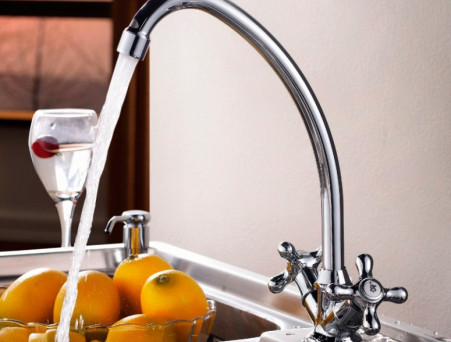 Смеситель для Кухонной Мойки «Rossinka» H, Хром (H02-71)