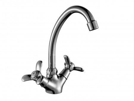 Смеситель для Кухонной Мойки «Rossinka» Q, Хром (Q02-71)