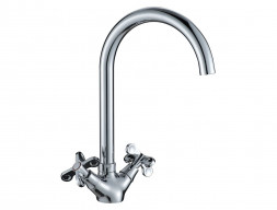 Смеситель для Кухонной Мойки «Rossinka» RS42, Хром (RS42-72)