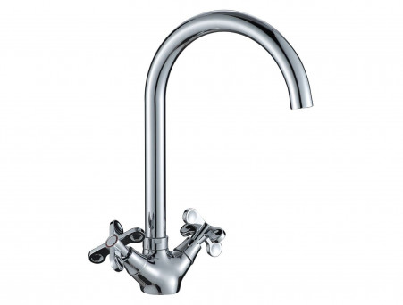 Смеситель для Кухонной Мойки «Rossinka» RS42, Хром (RS42-72)