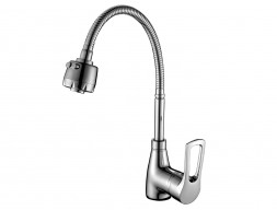 Смеситель для Кухонной Мойки «Rossinka» T, Хром (T40-26)