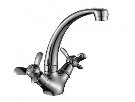 Смеситель для Кухонной Мойки «Rossinka», Хром (Q02-64)