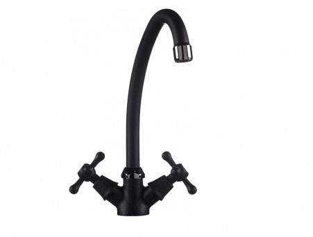 Смеситель для Кухонной Мойки «Rossinka», Черный (Y02-71)