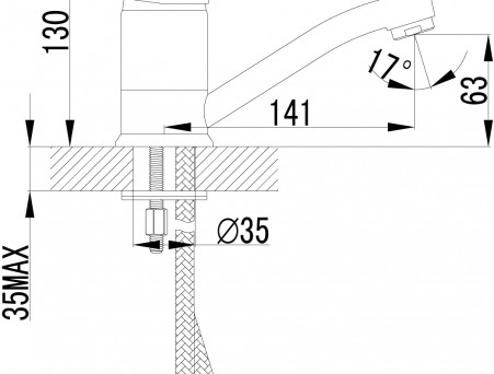 Смеситель для Раковины «Lemark» Luna, Хром (LM4107C)