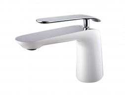 Смеситель для Раковины «Lemark» Melange, Белый, Хром (LM4906CW)