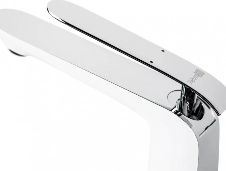 Смеситель для Раковины «Lemark» Melange, Белый, Хром (LM4909CW)