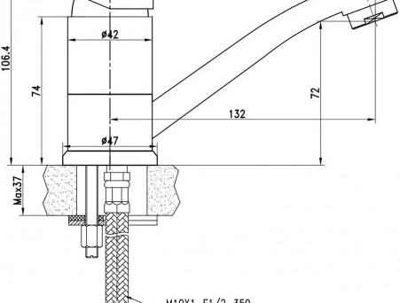 Смеситель для Раковины «Lemark» Plus Grace, Хром (LM1507C)