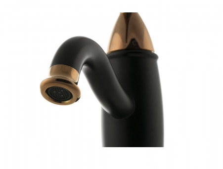 Смеситель для Раковины «Lemark» Prime с Донным Клапаном, Черный, Золото (LM6106BRG)