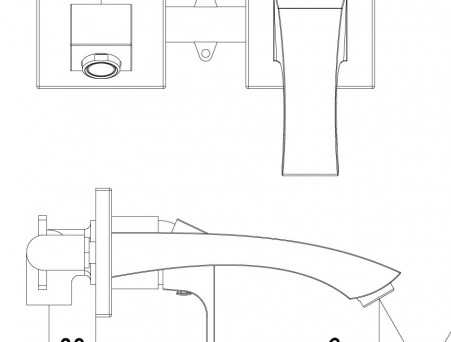 Смеситель для Раковины «Lemark» Unit с Внутренней Частью, Хром (LM4526C)