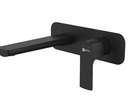 Смеситель для Раковины «Lemark» Ursus с Внутренней Частью, Черный (LM7226BL)