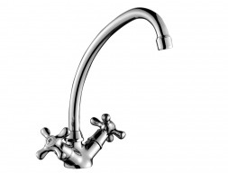 Смеситель для Раковины «Rossinka» H, Хром (H02-62)