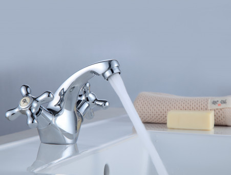 Смеситель для Раковины «Rossinka» H, Хром (H02-61)