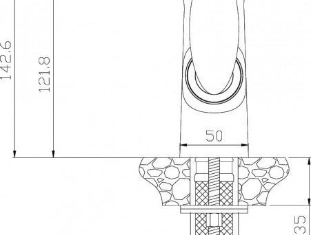 Смеситель для Раковины «Rossinka» RS30 с Донным Клапаном, Белый, Золото (RS30-11W)