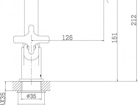 Смеситель для Раковины «Rossinka» RS39, Хром (RS39-62U)