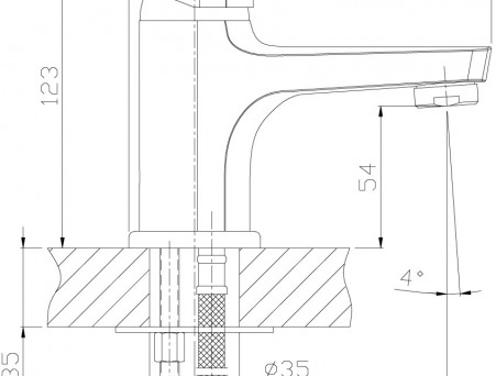 Смеситель для Раковины «Rossinka» S, Хром (S35-11)