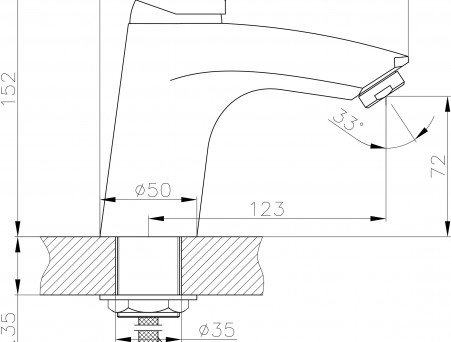 Смеситель для Раковины «Rossinka» T, Хром (T40-11)