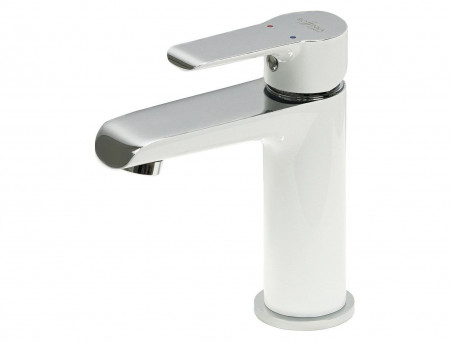 Смеситель для Раковины «Rossinka» W, Белый, Хром (W35-12)