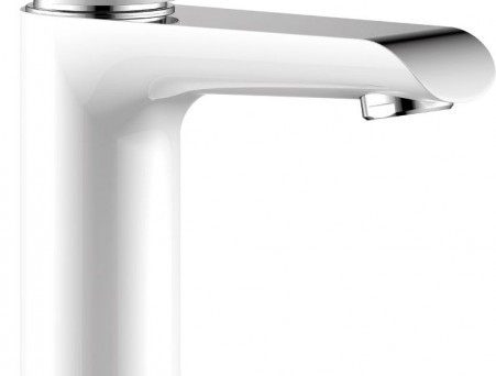 Смеситель для Раковины «Rossinka» W, Белый, Хром (W35-12)