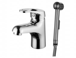 Смеситель для Раковины с Гигиеническим Душем «Lemark» Omega, Хром (LM3116C)