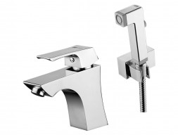 Смеситель для Раковины с Гигиеническим Душем «Lemark» Unit, Хром (LM4516C)