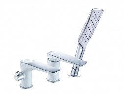 Смеситель на Борт Ванны «Lemark» Allegro, Белый, Хром (LM5945CW)