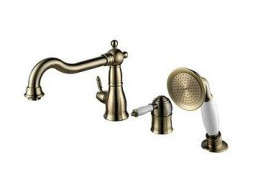 Смеситель на Борт Ванны «Lemark» Vintage, Бронза (LM4845B)