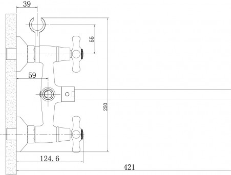 Смеситель Универсальный «Rossinka» Н, Хром (H02-84R)