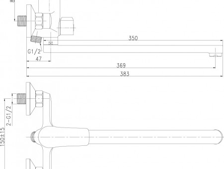 Смеситель Универсальный «Rossinka» RS31, Хром (RS31-32)