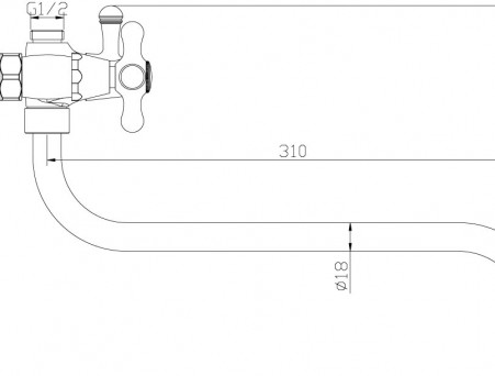 Смеситель Универсальный «Rossinka» Y, Хром (Y02-82)