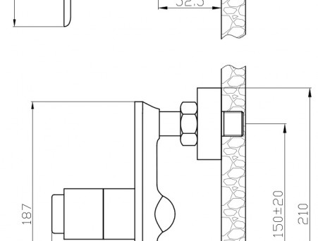 Термостат для Душа «Rossinka» RS50, Хром (RS50-41)
