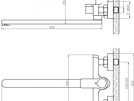 Термостат Универсальный «Rossinka» RS50, Хром (RS50-32)