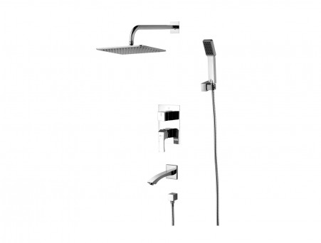 Смеситель для Ванны и Душа «Lemark» Встраиваемый 45 Unit (LM4522C)