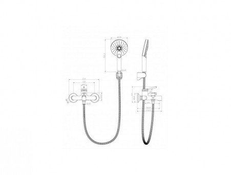 Смеситель для Ванны с Душем «Lemark» 38 Minima (LM3814C)