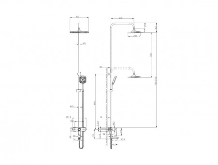 Смеситель для Ванны с Душем «Lemark» 39 Prizma (LM3962C)