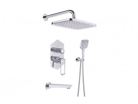 Смеситель для Ванны с Душем «Lemark» Встраиваемый 39 Prizma (LM3922C)