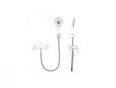 Смеситель для Душа «Lemark» 38 Minima (LM3803C)