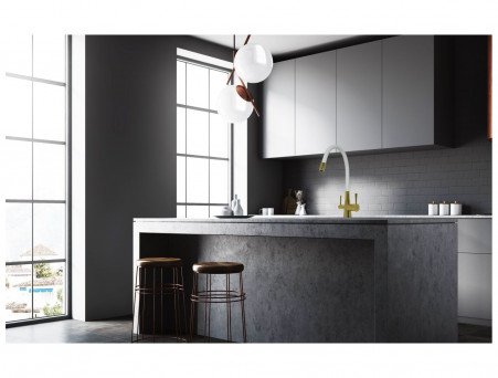 Смеситель для Кухни «Lemark» с Подключением к Фильтру 30 Comfort (LM3075G-White)