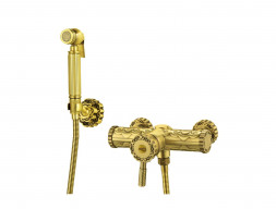 Смеситель с Гигиеническим Душем «Lemark» Настенный 66 Jasmine (LM6618B)