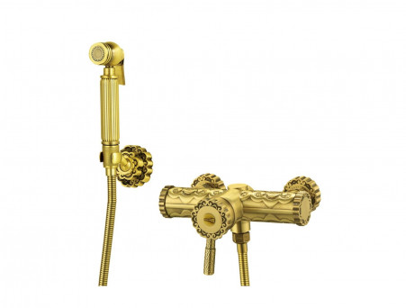 Смеситель с Гигиеническим Душем «Lemark» Настенный 66 Jasmine (LM6618B)