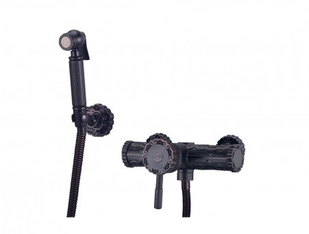 Смеситель с Гигиеническим Душем «Lemark» Настенный 66 Jasmine (LM6618ORB)