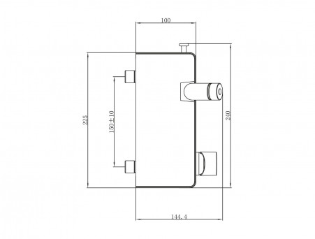Смеситель с Гигиеническим Душем «Lemark» Настенный 71 Solo (LM7168CW)