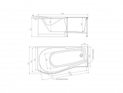 Боковая Панель «Alex Baitler» 68,4 L для Orta 170x92 L (096662)