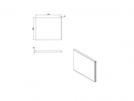 Боковая Панель «Cersanit» Universal Type-1 70 (63369)