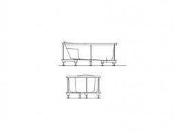 Каркас для Ванны «Kolpa-San Quat» LuLu 170x100 L/D (150036)