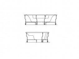 Каркас для Ванны «Kolpa-San Quat» Royal 120x120 (121554)