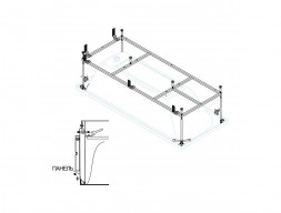 Каркас для Ванны «Cezares» 180x80 (EMP-180-80-MF-R)
