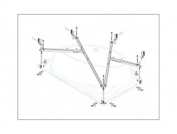 Каркас для Ванны «Cezares» Tebe 150x100 R (TEBE-MF-R)
